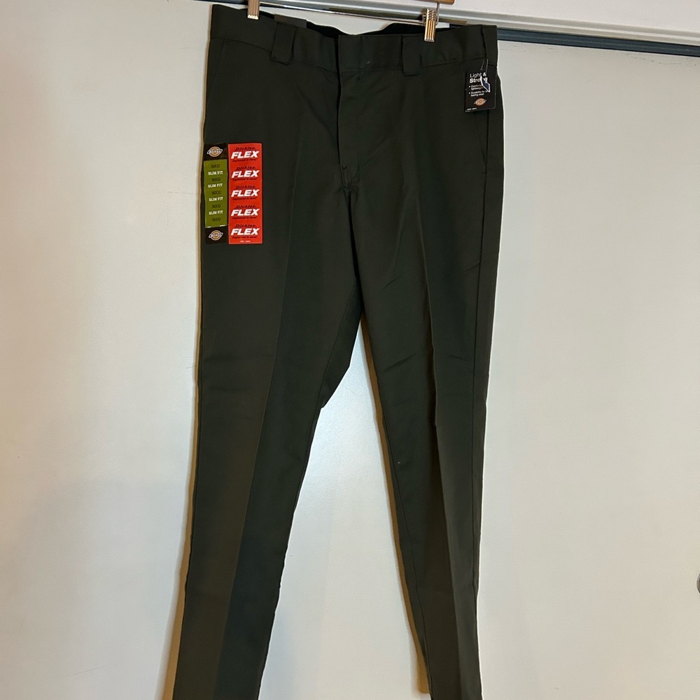 Dickies Men's Flex Chinos - Dark Green